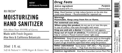 Label (Rx Fresh Sanitizer Label   Final Fda)